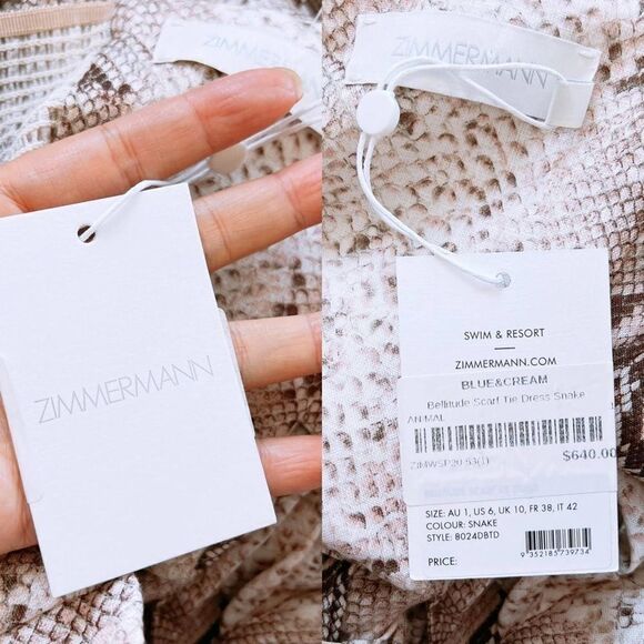 ZIMMERMANN Bellitude Scarf Tie Dress - Picture 5 of 6